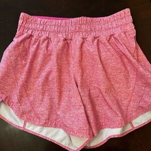 Lululemon Track That Mid-Rise Lined Short 5" heathered pink Size 8 LN 💗💗